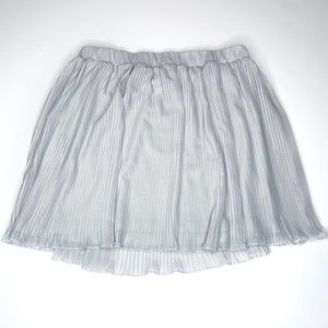 Pimkie Pale Gray Pleated Skirt EUC